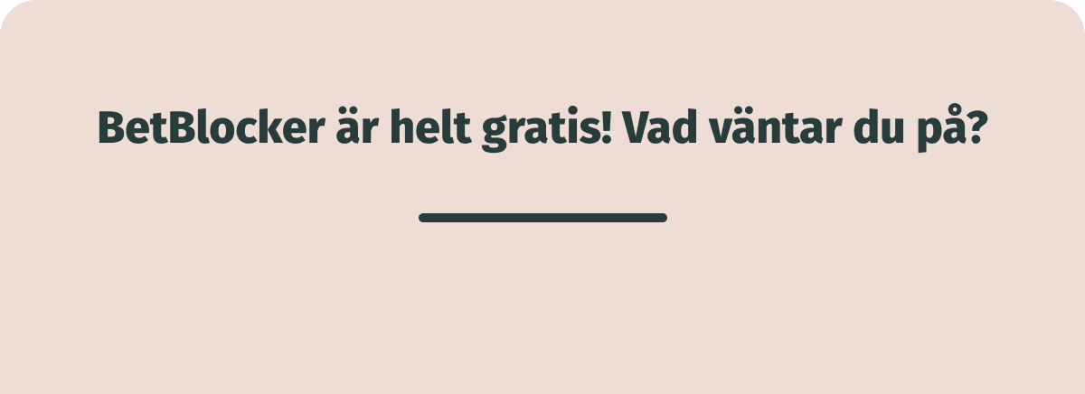 betblocker är helt gratis att använda