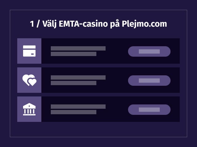 steg 1 guide emta casinon