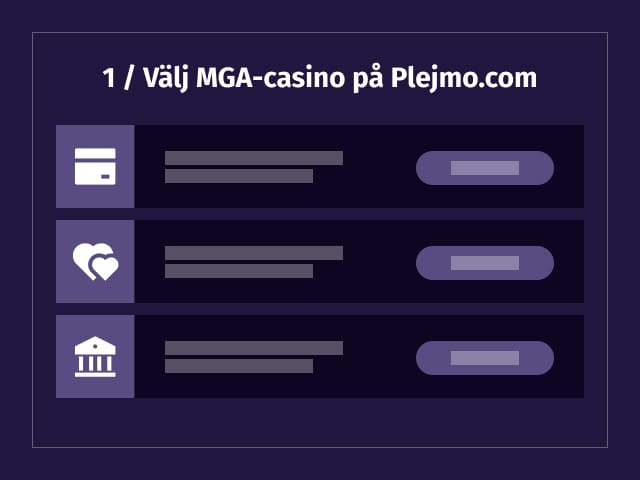 steg 1 guide mga casinon