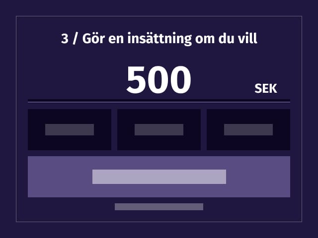 steg 3 guide bonus utan insättning