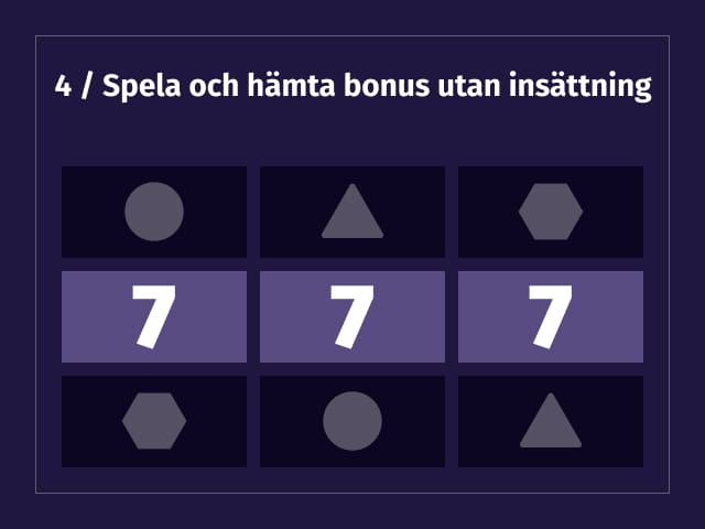 steg 4 guide bonus utan insättning