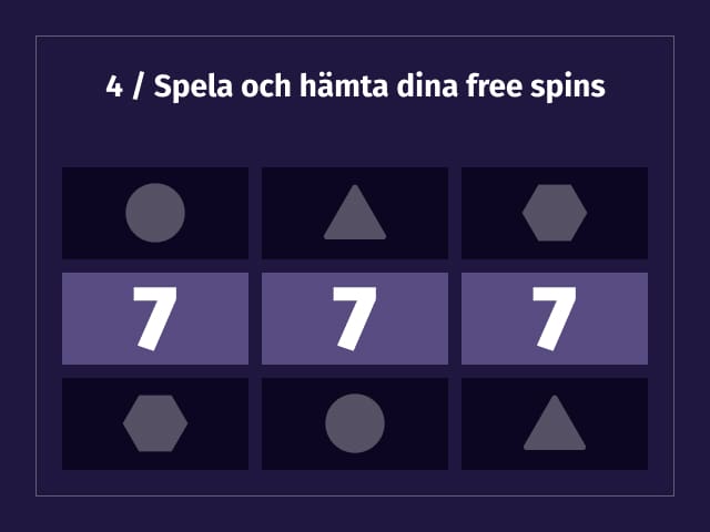 steg 4 guide till free spins casinon